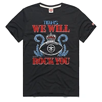 Unisex Homage Charcoal Tennessee Titans 2026 NFL Schedule Queen Tri-Blend T-Shirt
