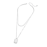 WEAR by Erin Andrews x Baublebar Tennessee Titans Collier en argent avec étiquette de chien