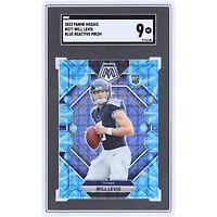 Will Levis Tennessee Titans 2023 Panini Mosaic Blue Reactive Prizm #377 SGC Authenticated 9 Rookie Card