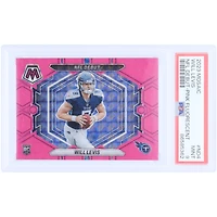 Will Levis Tennessee Titans 2023 Panini Mosaic Pink Flourescent Mosaic #ND-4 #2/10 PSA Authenticated 9 Rookie Card