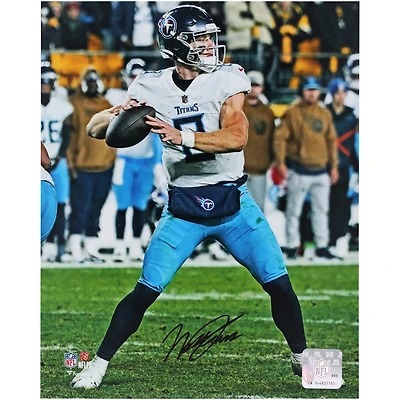 Will Levis Tennessee Titans Autographed 8" x 10" Throwing In Pocket Photograph