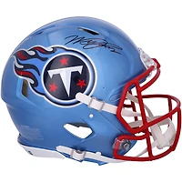 Casque authentique Riddell Lunar Speed ​​autographié par Will Levis Tennessee Titans