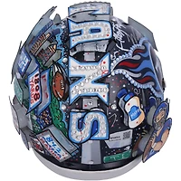 Will Levis Tennessee Titans Autographed Riddell Speed Mini Helmet - Art by Charles Fazzino - QL84439498