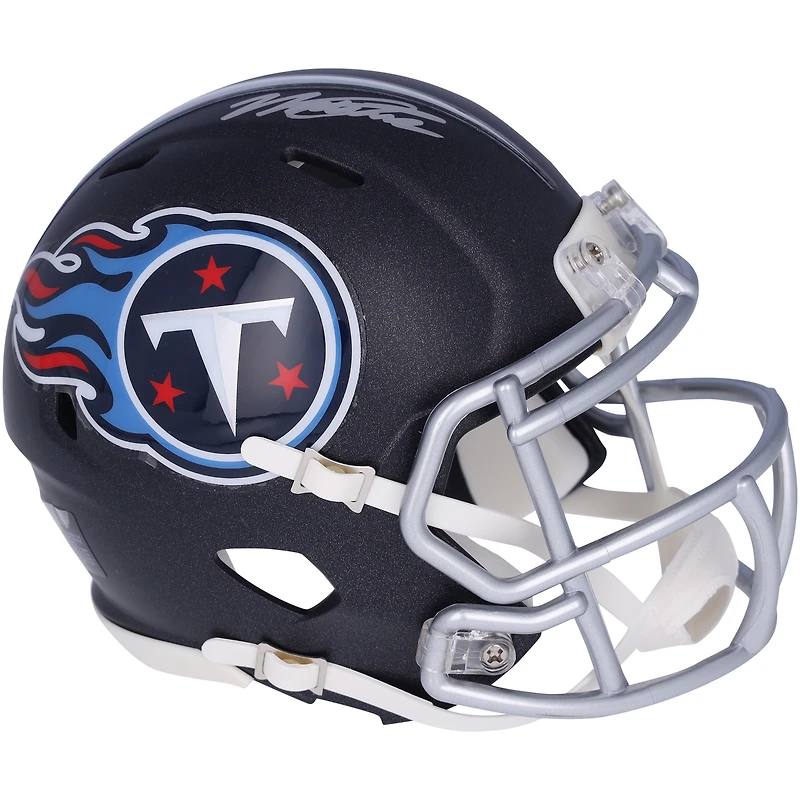 Will Levis Tennessee Titans Autographed Riddell Speed Mini Helmet