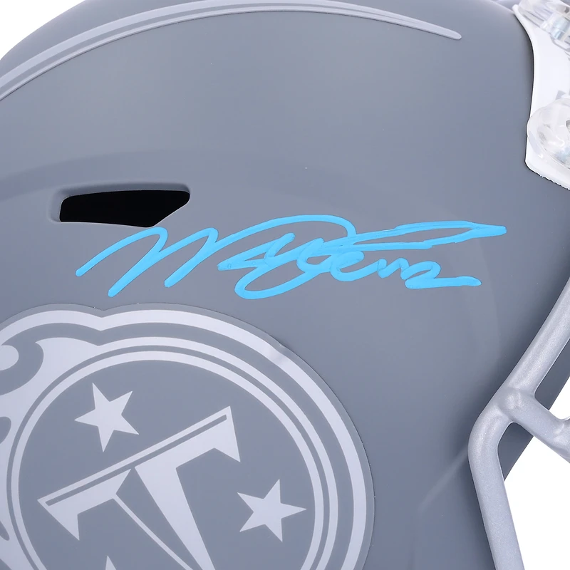 Will Levis Tennessee Titans Autographed Slate Speed Replica Helmet 