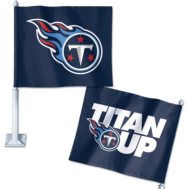 Drapeau de voiture à slogan double face WinCraft Tennessee Titans