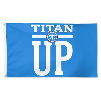 WinCraft Tennessee Titans Single-Sided Deluxe 3' x 5' Slogan Flag