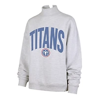 Women's '47  Gray Tennessee Titans Subtle Muse Mock Neck Sweatshirt