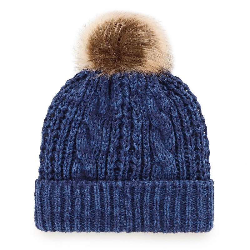 Women's '47 Navy Tennessee Titans Meeko Cuffed Knit Hat with Pom