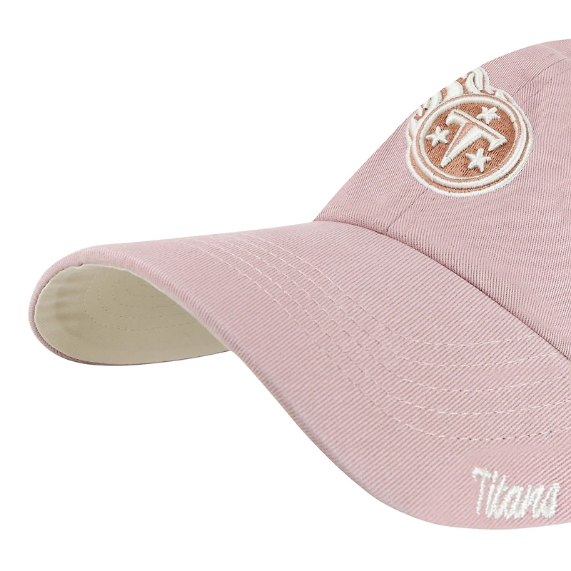 Casquette ajustable rose Tennessee Titans Ballpark Cheer Dusty Rose Clean Up pour femme '47
