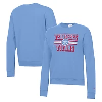 Women's Champion  Light Blue Tennessee Titans Powerblend Fleece Sweatshirt