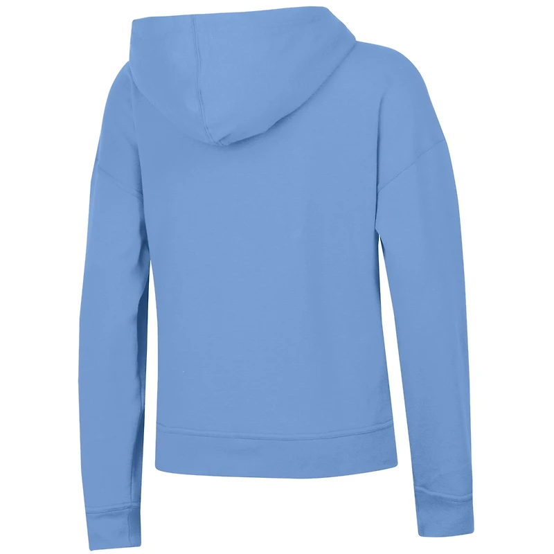 Sweat à capuche Powerblend bleu clair pour femme Champion des Titans du Tennessee