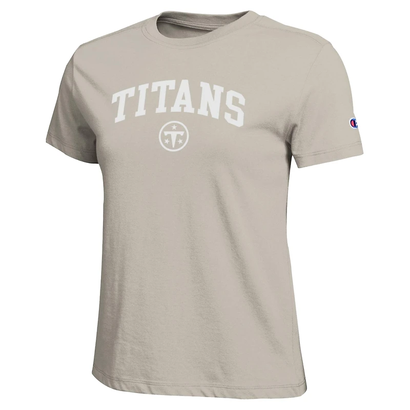 Women's Champion Light Brown Tennessee Titans Cocoa Butter T-Shirt