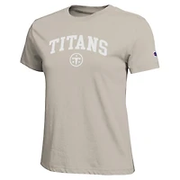 Women's Champion Light Brown Tennessee Titans Cocoa Butter T-Shirt