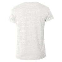 Women's Champion White Tennessee Titans Triumph Tri-Blend V-Neck T-Shirt