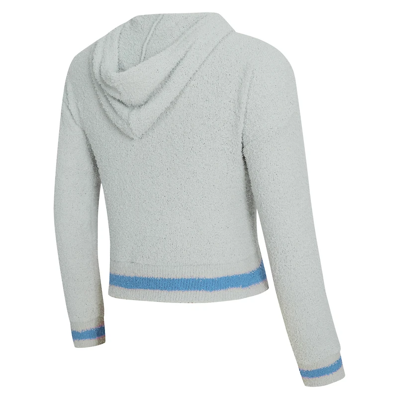 Women's Concepts Sport  Gray Tennessee Titans Whitley Long Sleeve Hoodie Top & Shorts Set