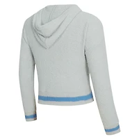 Women's Concepts Sport  Gray Tennessee Titans Whitley Long Sleeve Hoodie Top & Shorts Set