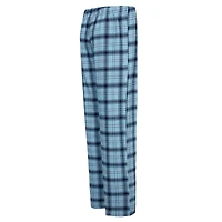 Women's Concepts Sport Light Blue/Navy Tennessee Titans Arctic Top & Flannel Pants Sleep Set