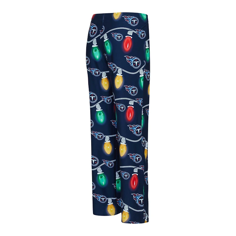 Women's Concepts Sport  Navy Tennessee Titans Garland Knit Raglan Long Sleeve Top & Pants Set