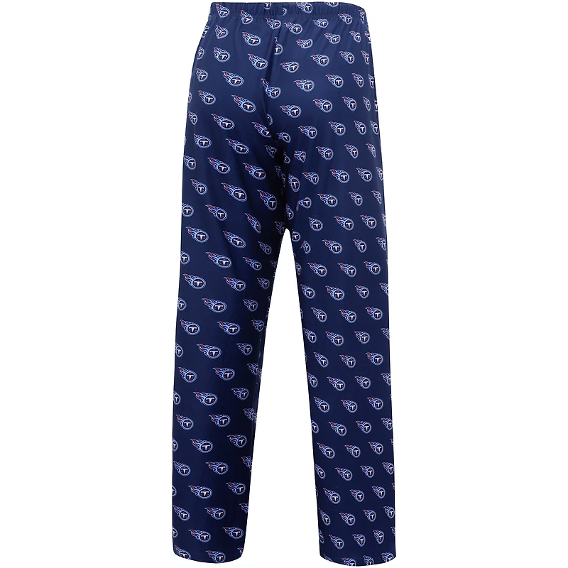 Women's Concepts Sport Navy Tennessee Titans Gauge Allover Print Sleep Pants