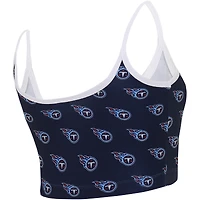 Brassière de salon pour femme Concepts Sport Navy Tennessee Titans Gauge