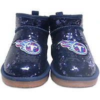 Bottines à paillettes Cuce Tennessee Titans bleu marine pour femmes