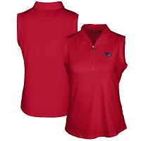 Polo sans manches extensible Forge DryTec pour femme, Cutter & Buck Cardinal, Tennessee Titans