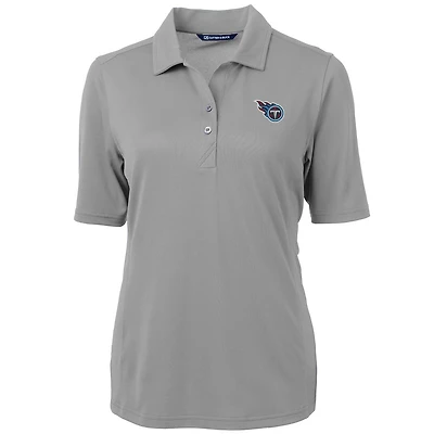Polo recyclé Virtue Eco Pique pour femme, gris, Cutter & Buck, Tennessee Titans
