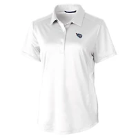 Polo extensible texturé Prospect pour femme Cutter & Buck, blanc, des Titans du Tennessee