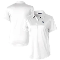 Polo extensible texturé Prospect pour femme Cutter & Buck, blanc, des Titans du Tennessee