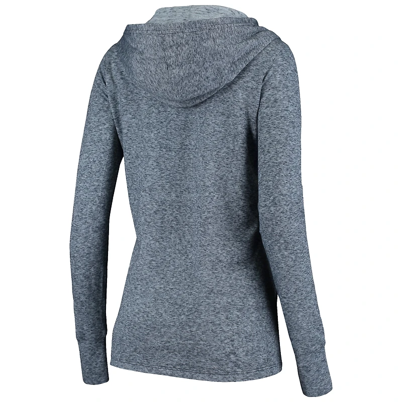 Sweat à capuche double face flammé bleu marine chiné pour femme des Tennessee Titans Fanatics
