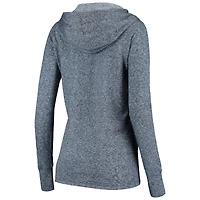 Sweat à capuche double face flammé bleu marine chiné pour femme des Tennessee Titans Fanatics