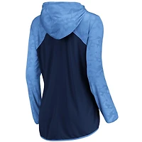 Sweat à capuche entièrement zippé Fanatics pour femmes, bleu marine/bleu clair, Tennessee Titans Forever Fan