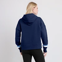Sweat à capuche Fanatics Navy Tennessee Titans Over Under pour femmes