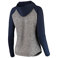Women's G-III 4Her by Carl Banks Heathered Gray/Navy Tennessee Titans Championship Ring Pullover Hoodie