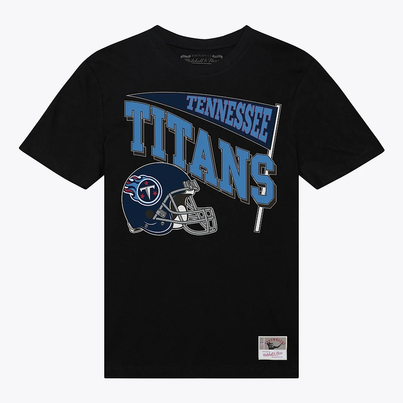 T-shirt noir dynamique pour femme Mitchell & Ness Tennessee Titans