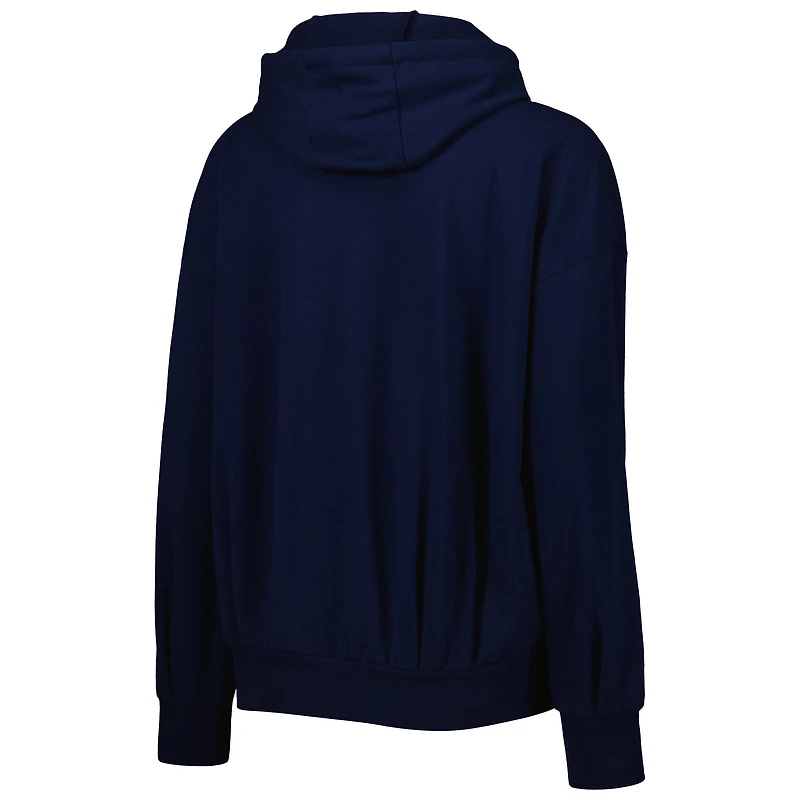 MSX by Michael Strahan Navy Tennessee Titans Emerson Sweat à capuche léger entièrement zippé pour femme