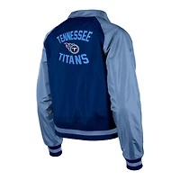 Veste raglan New Era pour femme, bleu marine, Tennessee Titans Coaches