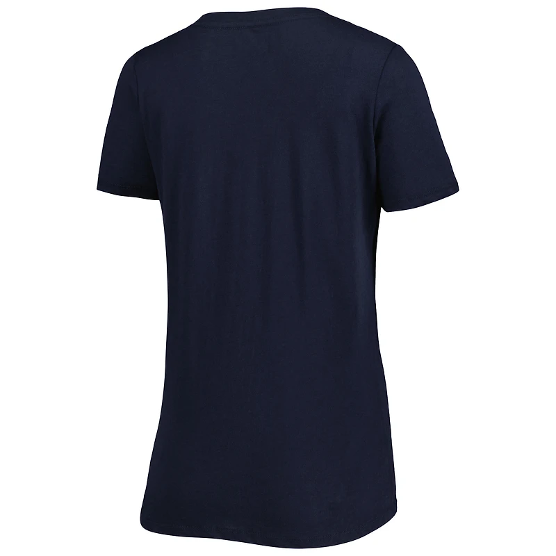 Women's New Era Navy Tennessee Titans Ink Dye Sideline V-Neck T-Shirt