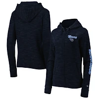 Sweat à capuche entièrement zippé bleu marine Tennessee Titans pour femme New Era