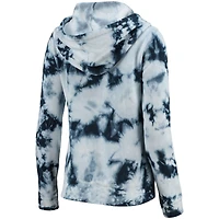 Chandail à capuchon en molleton Tie-Dye Fleece Tennessee Titans bleu marine New Era pour femme