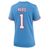 Women's Nike Cam Ward Light Blue Tennessee Titans 2025 NFL Draft 2nd Alternate Game Jersey