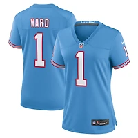 Women's Nike Cam Ward Light Blue Tennessee Titans 2025 NFL Draft 2nd Alternate Game Jersey