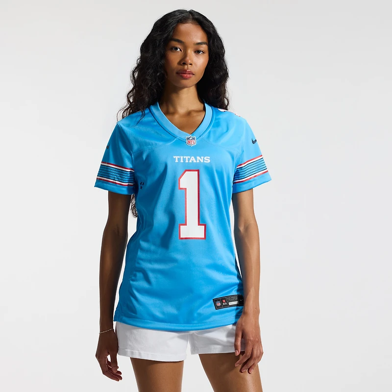 Women's Nike Cameron Ward Light Blue Tennessee Titans Game Jersey