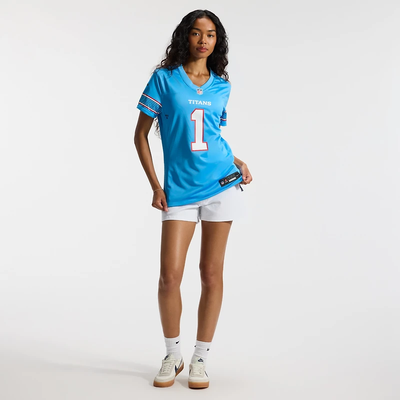 Women's Nike Cameron Ward Light Blue Tennessee Titans Game Jersey