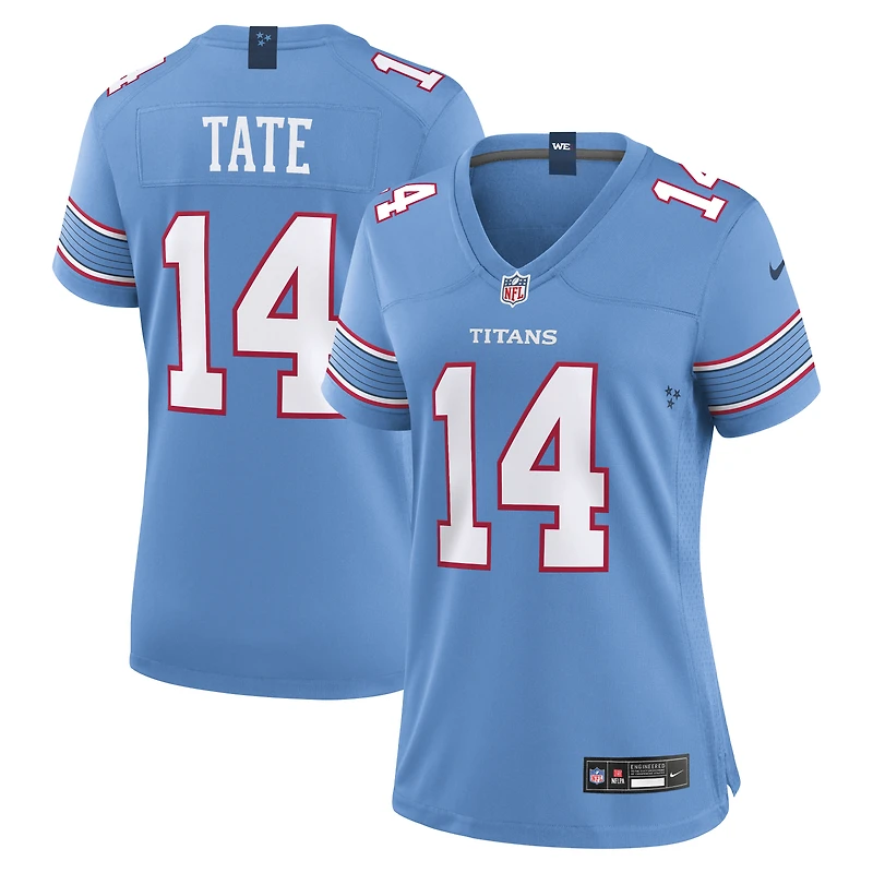 Women's Nike Carnell Tate Light Blue Tennessee Titans Team Game Jersey