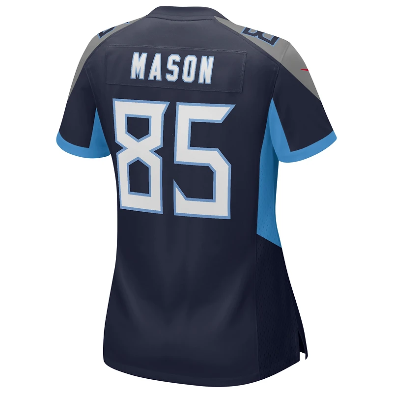 Women's Nike Derrick Mason Navy Tennessee Titans Game Retired Player Jersey