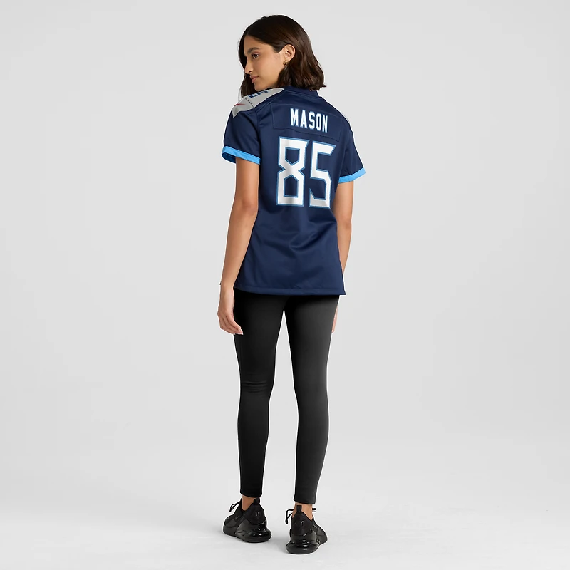 Women's Nike Derrick Mason Navy Tennessee Titans Game Retired Player Jersey