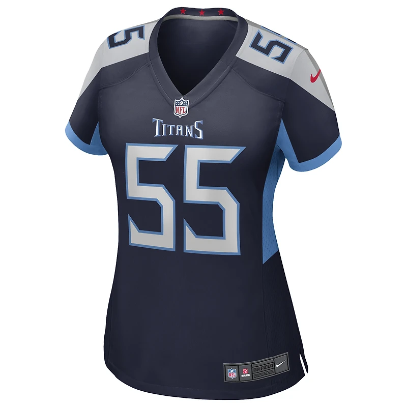 Women's Nike JC Latham  Navy Tennessee Titans Team Game Jersey