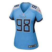 Women's Nike Jeffery Simmons  Light Blue Tennessee Titans Team Game Jersey